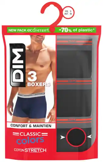 Auchan Boxers Homme Classic Colours Dim offre