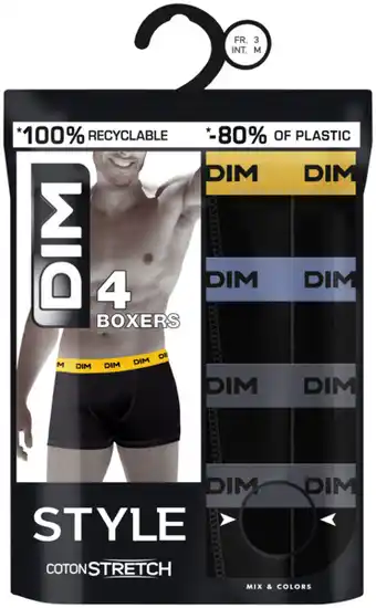 Auchan Boxers Homme Mix And Colours Dim offre