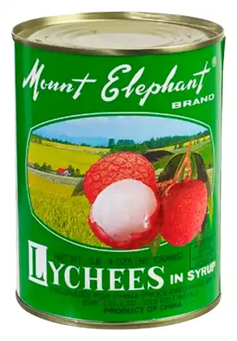 Auchan Lychees Sirop Mount Elephant offre