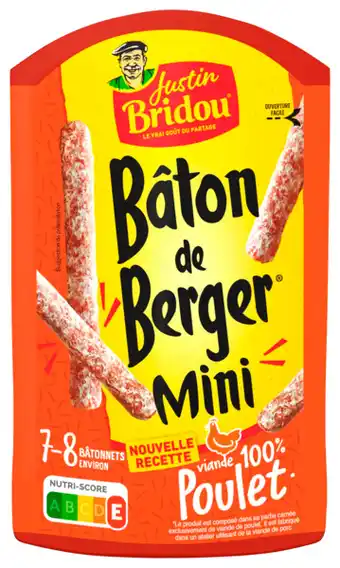 Auchan Mini Bâton De Berger Poulet Justin Bridou offre