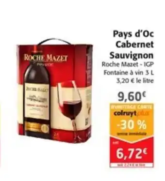 Colruyt Pays d'oc cabernet offre