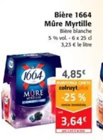 Colruyt Bière 1664 mûre myrtille offre