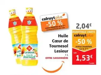 Colruyt Huile Cœur de tournesol lesieur offre