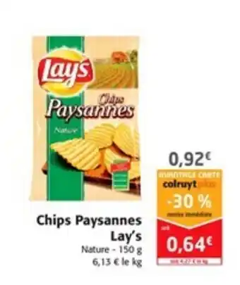 Colruyt Chips paysannes lay's offre