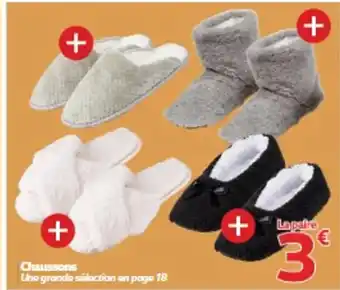 Chaussons Une grande selection on page 18