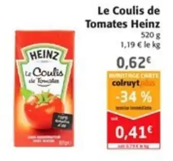 Colruyt Le coulis de tomates heinz offre