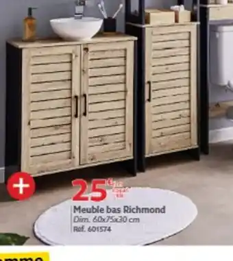 Gifi Meuble bas Richmond Dim. 60x75x30 cm offre