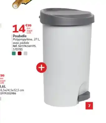 Gifi Poubelle offre