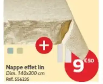 Gifi Nappe effet lin offre