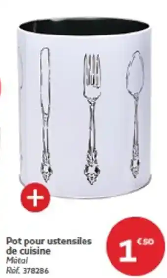 Gifi Pot pour ustensiles de cuisine Metal offre