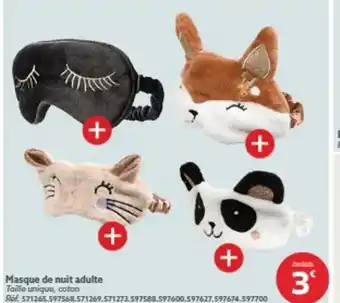 Gifi Masque de nuit adulte offre