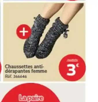 Gifi Chaussettes anti-dérapantes femme offre