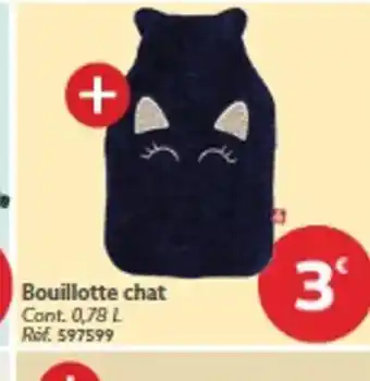 Gifi Bouillotte chat offre