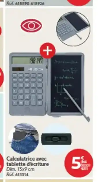 Calculatrice avec tablette d'écriture
