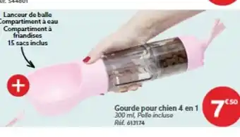 Gifi Gourde pour chien 4 en 1 offre