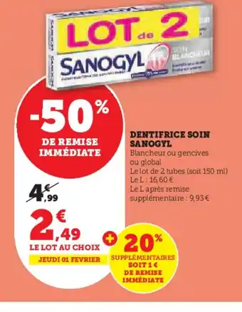 DENTIFRICE SOIN SANOGYL
