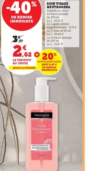 Hyper U SOIN VISAGE NEUTROGENA offre