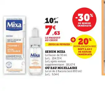 Hyper U SERUM MIXA offre