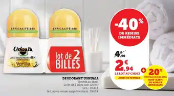 Hyper U DEODORANT USHUAIA offre