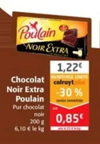 Colruyt Chocolat Noir Extra Poulain offre