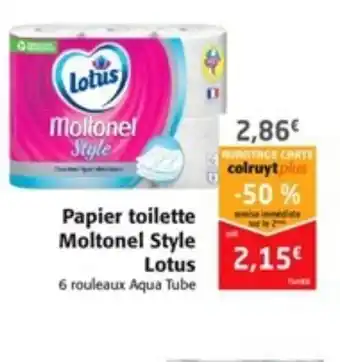 Colruyt Papier toilette Moltonel Style Lotus offre