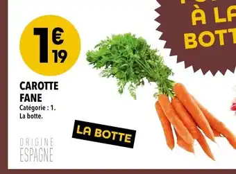 Supeco Carotte Fane offre