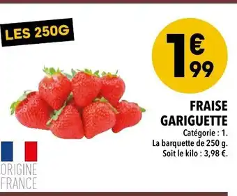 Supeco Fraise gariguette offre