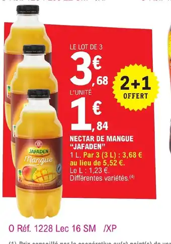 E.Leclerc NECTAR DE MANGUE "JAFADEN" offre