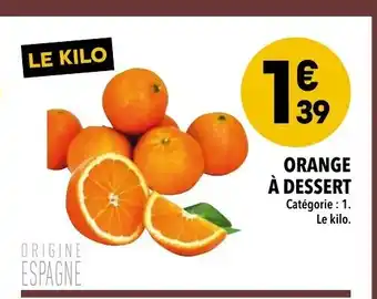Supeco Orange à dessert offre
