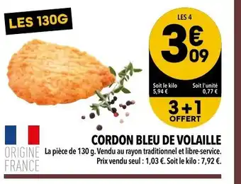 Cordon bleu de Volaille