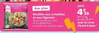 Picard Nouilles aux crevettes et aux légumes offre