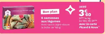6 samossas aux légumes