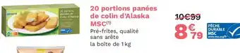 Picard 20 portions panées de colin d'Alaska offre