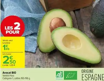 Carrefour Contact Avocat BIO offre