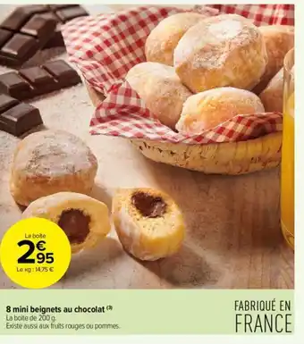 Carrefour Contact 8 mini beignets au chocolat offre
