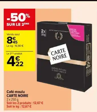 Carrefour Contact Café moulu CARTE NOIRE offre