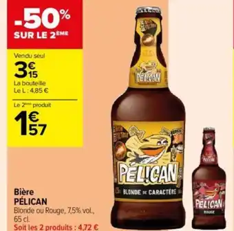 Carrefour Contact Bière PÉLICAN offre
