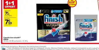 Carrefour Contact Capsules lave vaisselle FINISH offre