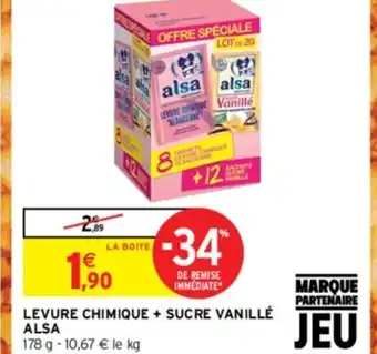 LEVURE CHIMIQUE + SUCRE VANILLÉ ALSA