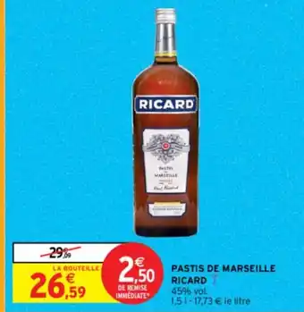 Intermarché Contact PASTIS MARSEILLE RICARD offre