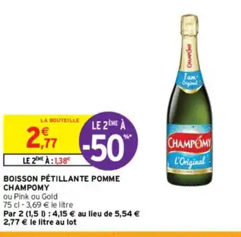 Intermarché Contact BOISSON PÉTILLANTE POMME CHAMPOMY offre