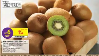 Intermarché Contact KIWI VERT ET/OU JAUNE offre