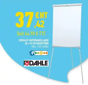 Dahle chevalet paperboard laqué 68 x 92 cm magnétique