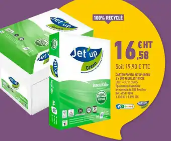 Bureau Vallée Carton papier jetup green 5 x 500 feuilles 135cie offre