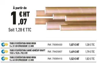 Tubes d’expédition