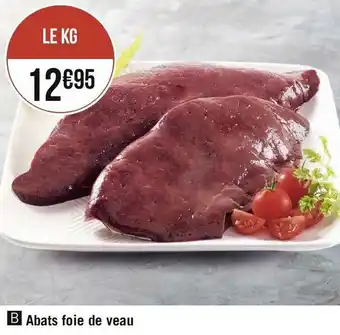Géant Casino Abats foie de veau offre