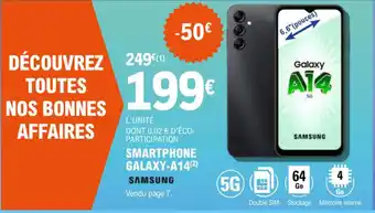 E.Leclerc SMARTPHONE GALAXY-A14(²) offre