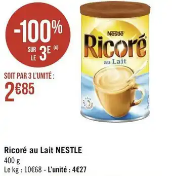 Nestle ricoré au lait