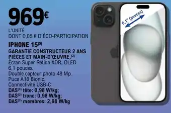 E.Leclerc IPHONE 15 (5) offre