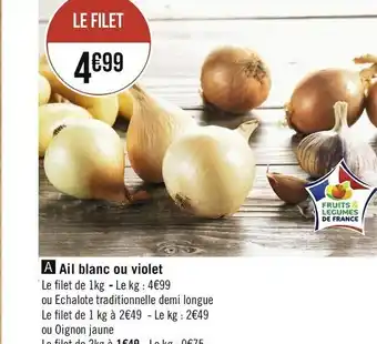 Géant Casino Ail blanc ou violet offre